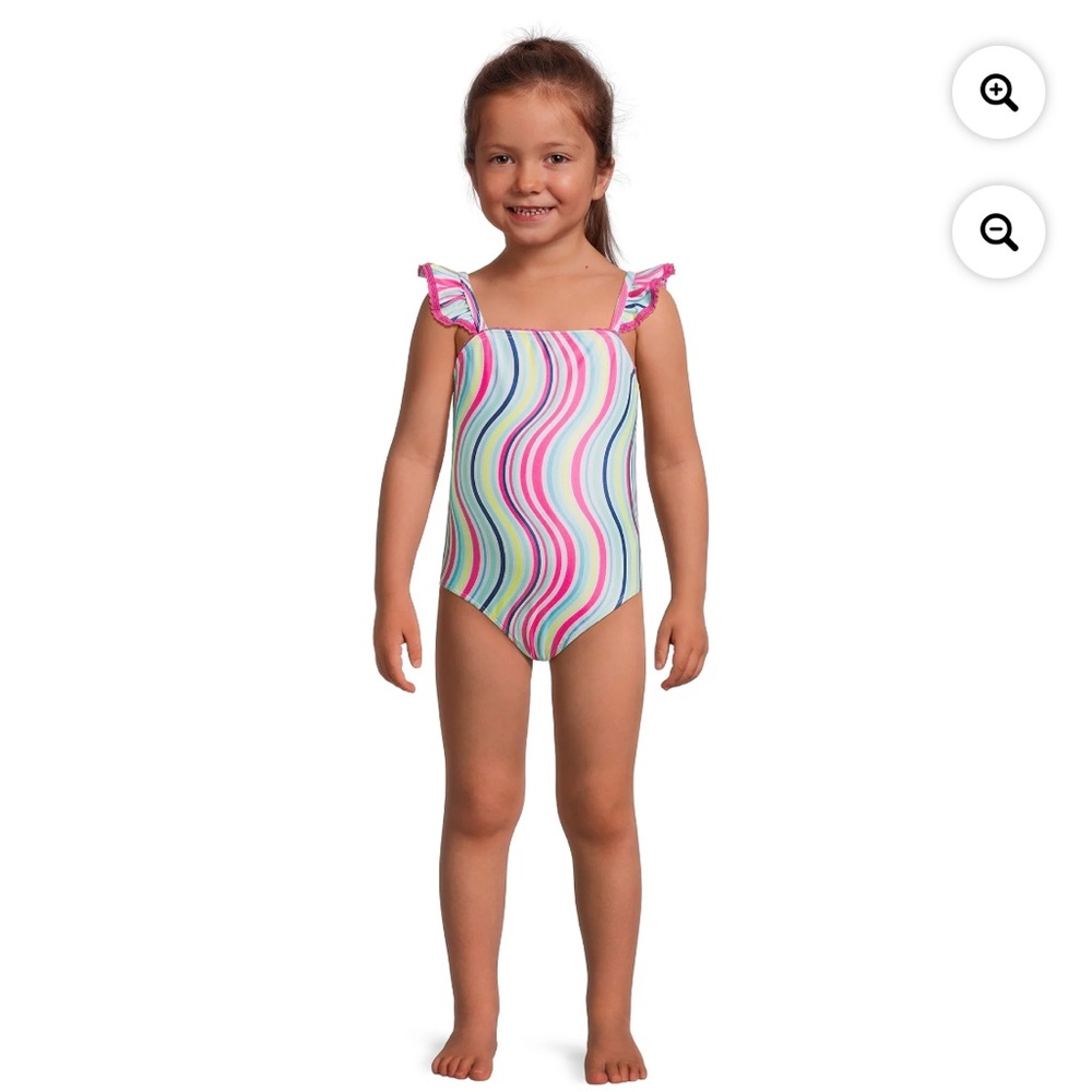 4/$20 Girls Ruffled Swimsuit